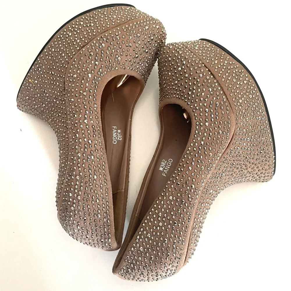 BEAUTIFUL SHOES All Over Studded platform heels-37